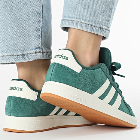Adidas Sportswear - Baskets Femme Grand Court 00s K JP5893 Collegiate Green Off White Gum 10