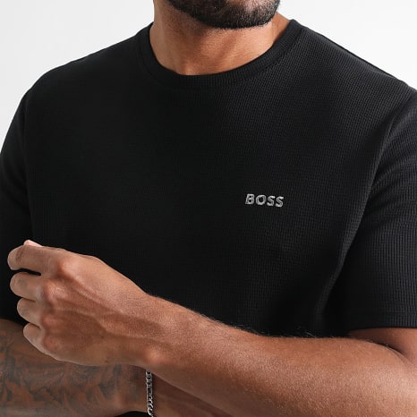 BOSS - Camiseta Waffle 50535891 Negra