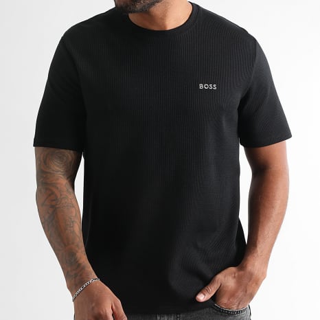 BOSS - Camiseta Waffle 50535891 Negra