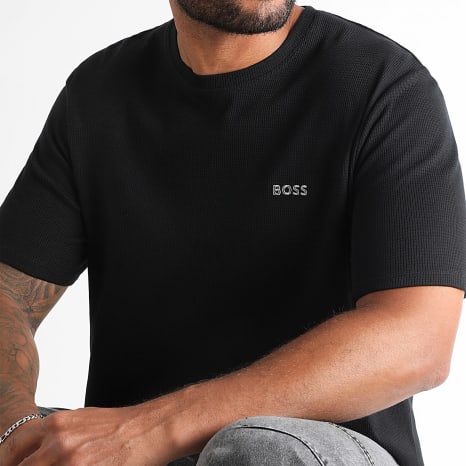 BOSS - Camiseta Waffle 50535891 Negra