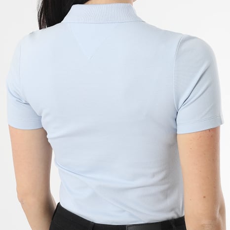 Tommy Hilfiger - 1985 Women's Slim Short Sleeve Polo 3225 Light Blue