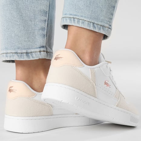 Lacoste - Baskets Femme T-Clip Set 224 White Light Pink