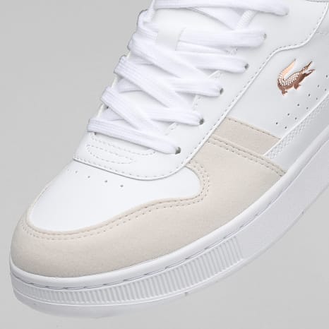 Lacoste - Sneakers Dames T-Clip Set 224 Wit Lichtroze