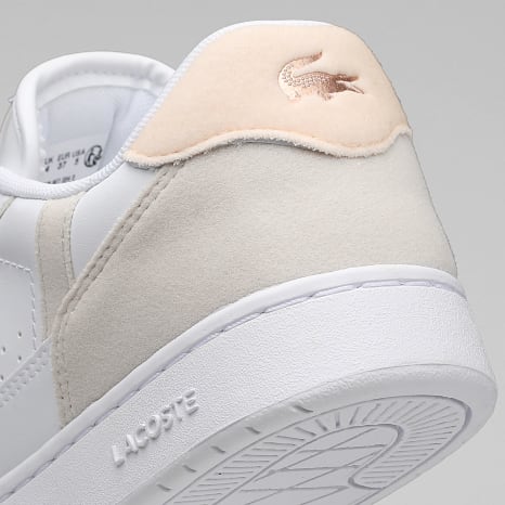 Lacoste - Sneakers Dames T-Clip Set 224 Wit Lichtroze