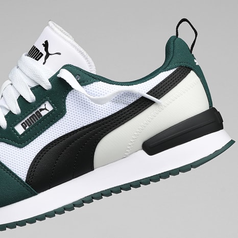 Puma - Zapatillas R78 393910 Dark Myrtille Negro Warm Blanco