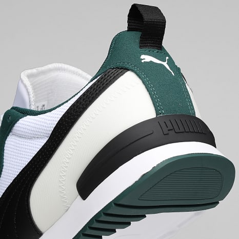 Puma - Zapatillas R78 393910 Dark Myrtille Negro Warm Blanco