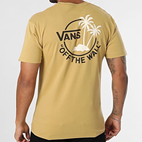 Vans - Tee Shirt Classic Mini Dual Palm A7SMY Jaune Moutarde