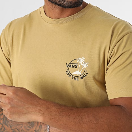 Vans - Tee Shirt Classic Mini Dual Palm A7SMY Jaune Moutarde