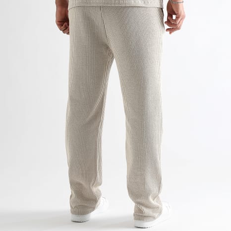LBO - Pantalon Large Texturé 3701 Beige