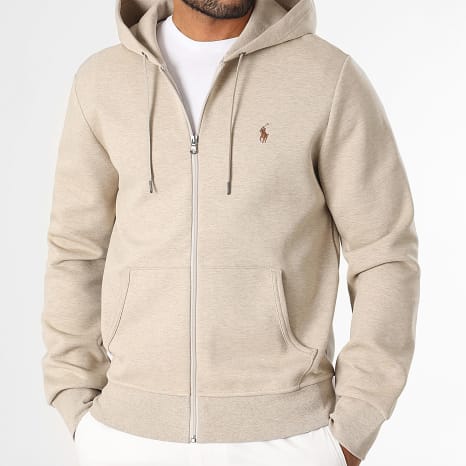 Polo Ralph Lauren - Zip Hoodie Original Player Beige Chiné - Ryses
