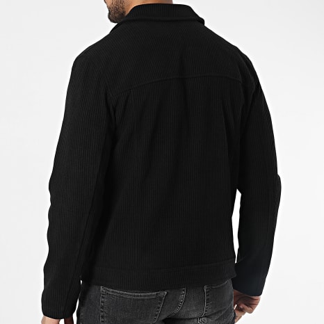 Frilivin - Chaqueta negra con cremallera