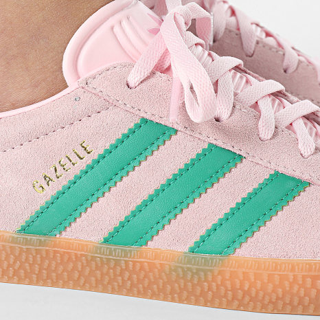 Adidas Originals - Gazelle Zapatillas Mujer J JP7128 Rosa Claro Court Verde Bliss Rosa