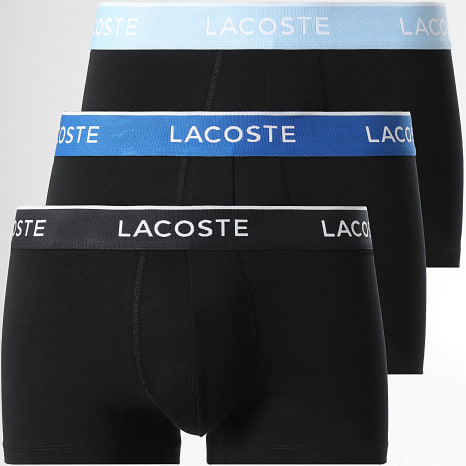 Lacoste - Lot De 3 Boxers Classic Noir