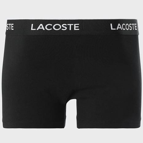Lacoste - Lot De 3 Boxers Classic Noir