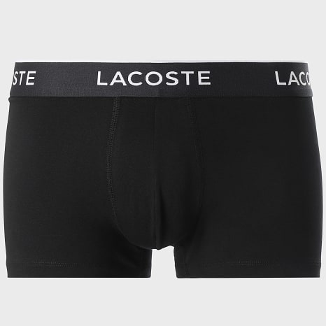 Lacoste - Lot De 3 Boxers Classic Noir Blanc Gris Chiné