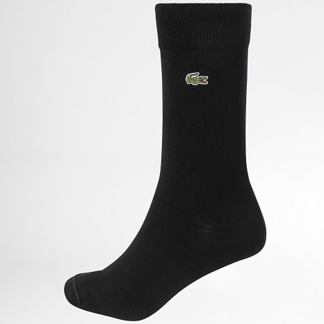 Lacoste - 5 Pares De Calcetines Logo Cocodrilo Bordado Azul Marino Gris Negro