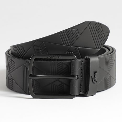 Lacoste - Ceinture En Cuir The Blend Noir
