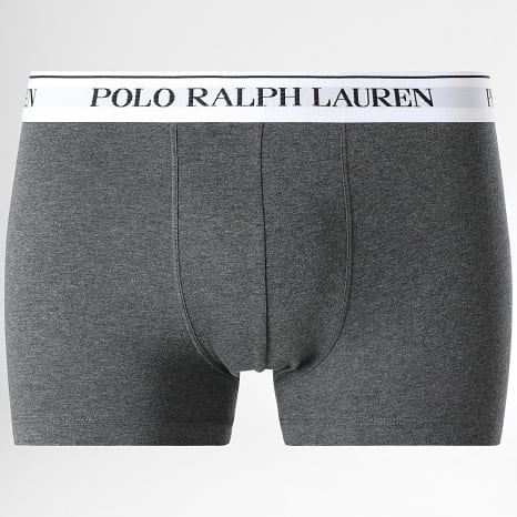 Polo Ralph Lauren - Pack de 5 Boxers Blanco Gris Antracita Jaspeado Negro