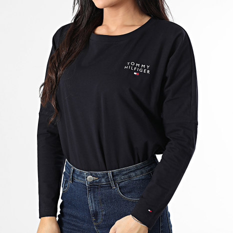 Tommy Hilfiger - Camiseta Mujer Manga Larga 4153 Azul Marino