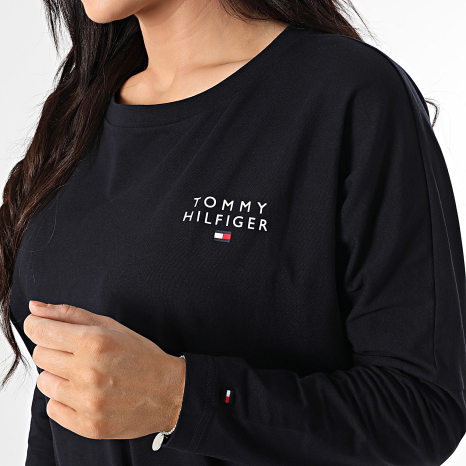 Tommy Hilfiger - Camiseta Mujer Manga Larga 4153 Azul Marino