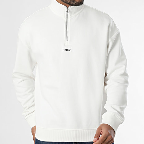 HUGO - Durty 244 Sweat Top Ritssluiting 50525881 Gebroken wit