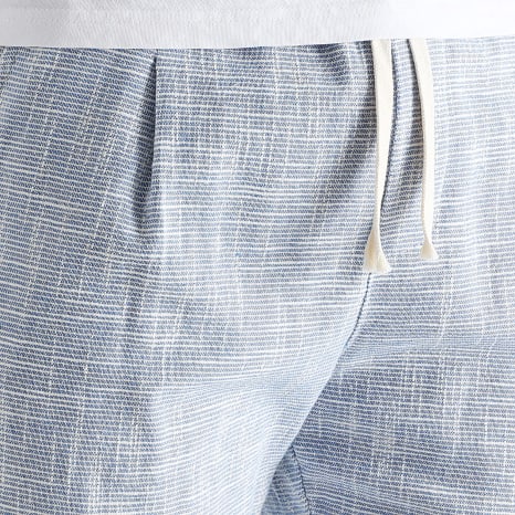 LBO - Pantalon Habillé Texturé 1852 Bleu Clair