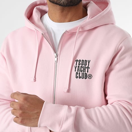 Teddy Yacht Club - Sudadera con capucha y cremallera Art Series Travis Pink