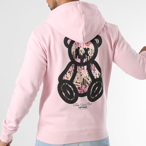 Teddy Yacht Club - Sudadera con capucha y cremallera Art Series Travis Pink