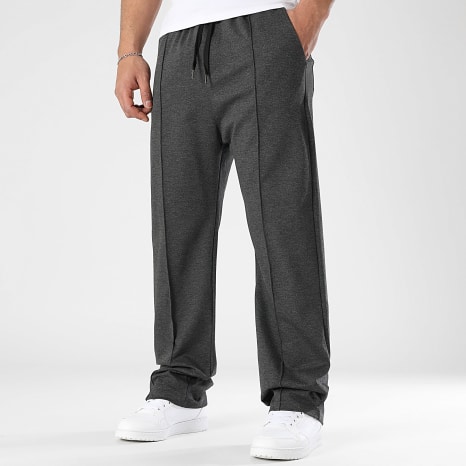 LBO - Pantalon Large 1864 Gris Anthracite Chiné