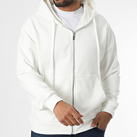 ADJ - Sweat Zippé Blanc