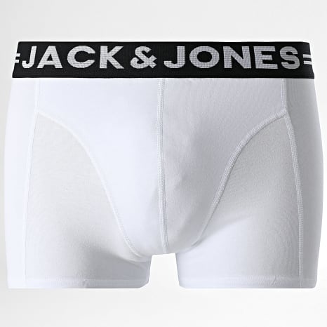 Jack And Jones - Lot De 3 Boxers Sense Blanc Gris Chiné Noir