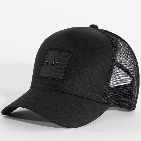 BOSS - Gorra trucker Elliot 50535622 Negro BOSS - Gorra trucker Elliot 50535622 Negro