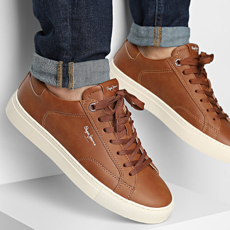 Pepe Jeans - Joe Basis Sneakers PMS00048 Bruinbruin