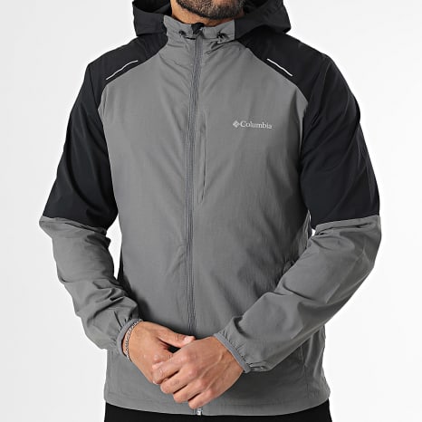 Columbia - Coupe-Vent Capuche Tech Nylon 2119833 Noir Gris Anthracite