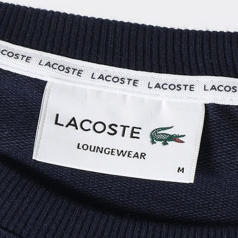Lacoste - Sudadera cuello redondo Logo Cocodrilo Azul Marino
