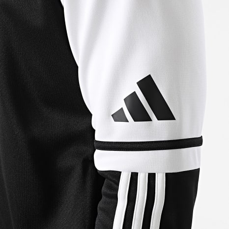 Adidas Sportswear - Veste Zippée Capuche A Bandes SQ25 JE2778 Noir Blanc