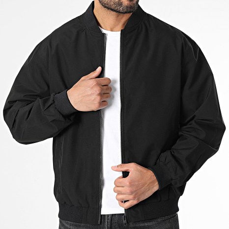 Jack And Jones - Chaqueta Bomber Corte Amplio Carga Negro