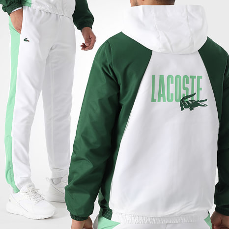 Lacoste - Crocodile Logo White Light Green Green Bottle Suit Set