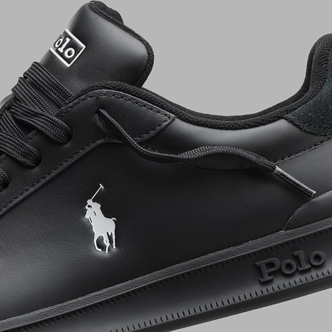 Polo Ralph Lauren - Zapatillas Heritage Court II Negro Gris