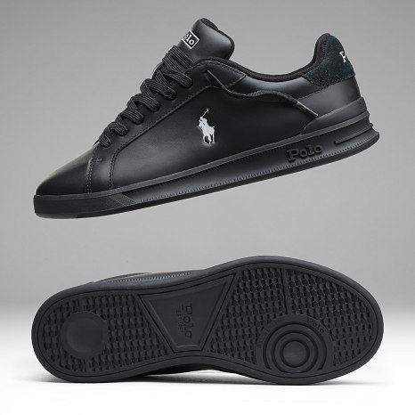 Polo Ralph Lauren - Zapatillas Heritage Court II Negro Gris