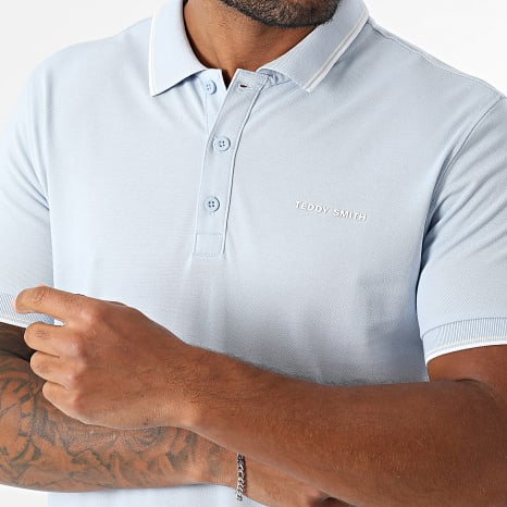 Teddy Smith - Polo Short Sleeve Pasian 11316819D Light Blue