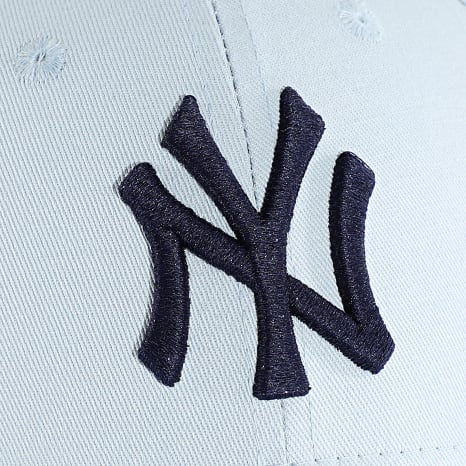 New Era - Berretto Donna Metallic Logo NY New York Yankees 60595488 Blu Chiaro