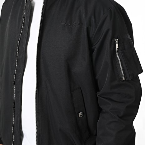 Bombers Original - Veste Bomber Capuche Gower Noir