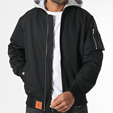 Bombers Original - Veste Bomber Capuche Gower Noir