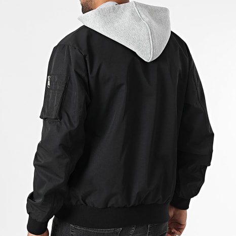 Bombers Original - Veste Bomber Capuche Gower Noir