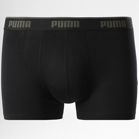 Puma - Lot De 3 Boxers 701234187 Vert Kaki Noir