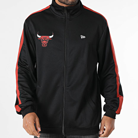 New Era - Sweat Zippé A Bandes Chicago Bulls 60596474 Noir