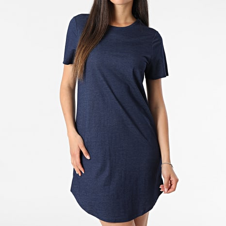 Only - Vestido Tee Shirt Mujer Birdie Azul Marino