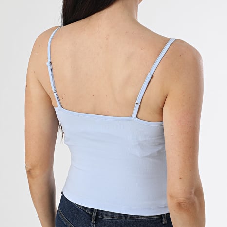 Tommy Jeans - Lot De 2 Débardeurs Femme Essential 8148 Blanc Bleu Clair