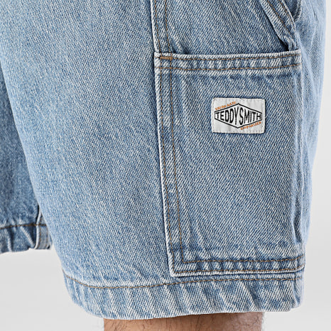 Teddy Smith - Short Jean Carpenter 10417258D Blue Denim
